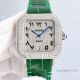 Swiss Quality Replica Cartier Santos 100 Watches Diamond Pave Case Hindu Arabic Dial (5)_th.jpg